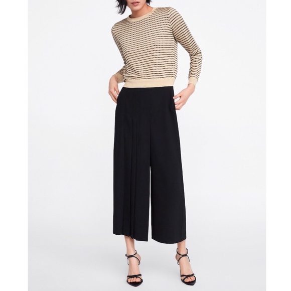 textured knit sweater zara